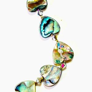 Handcrafted Paula Shell Swarovski Heart Bracelet by McGlamorous